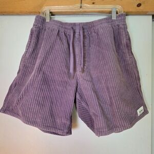 Rhythm Cord Jam Men's Size 34 Purple Shorts Frat Summer Preppy Old Money Indie